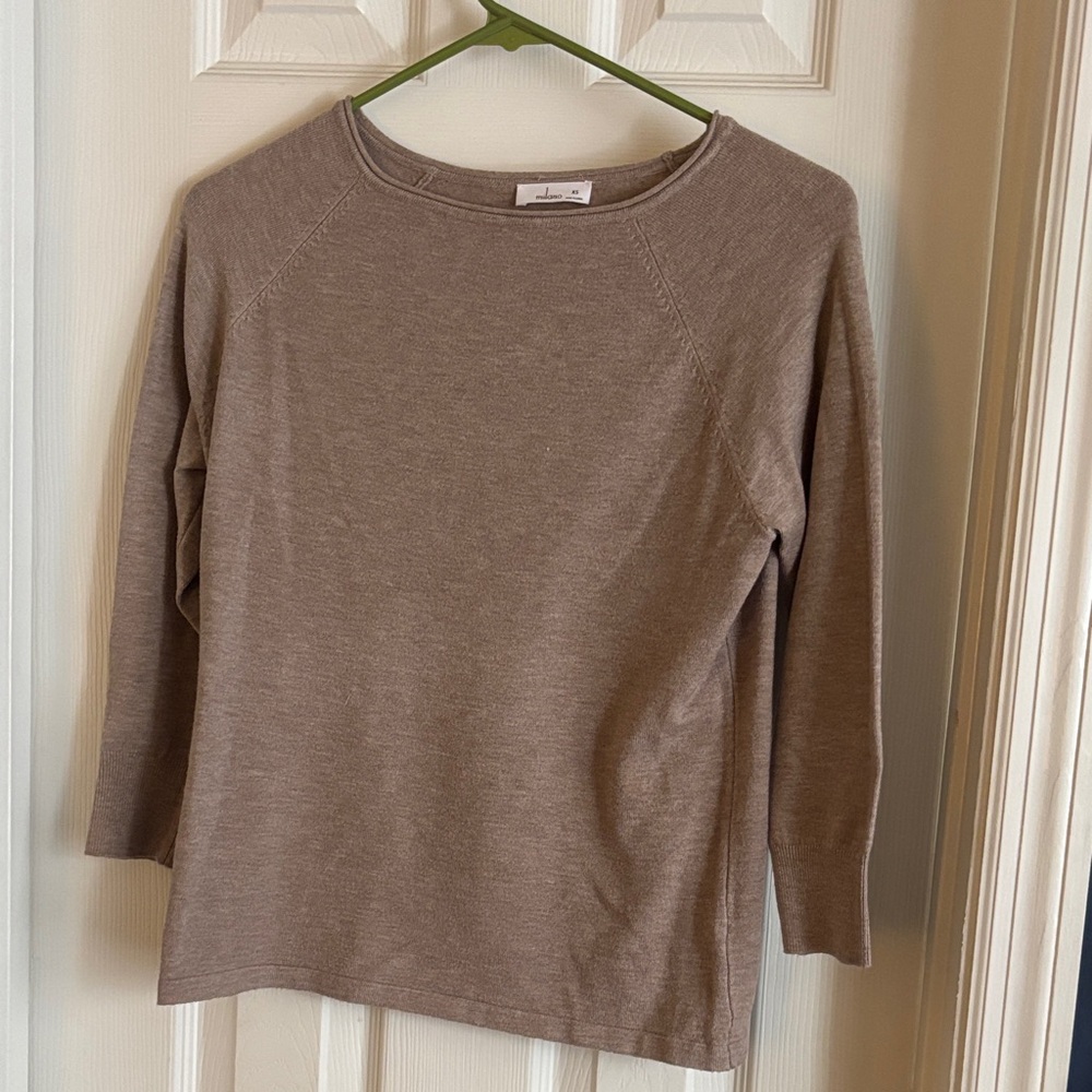Brown 3/4 Sleeve Top